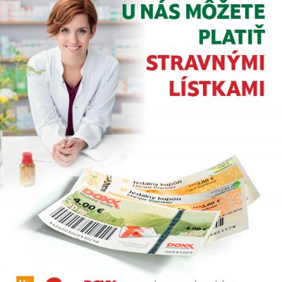 U nás môžete platiť stravnými lístkami!